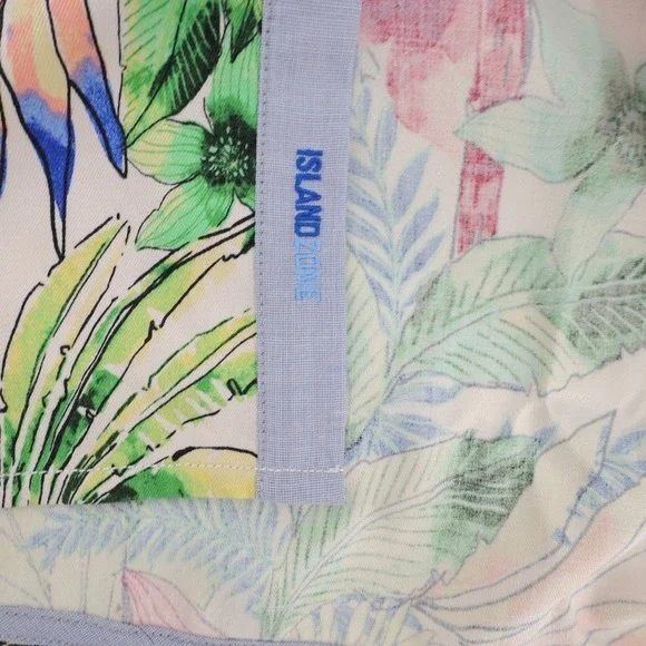 Tommy Bahama IslandZone Mens Tropical Floral Palm Print Silk Blend Shirt XL NEW - Picture 9 of 9